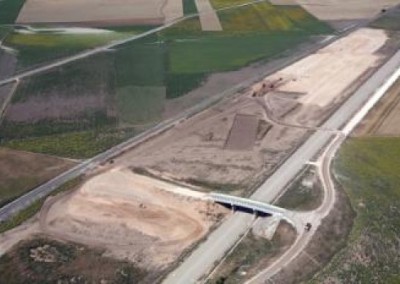 Dirección de obra de la base de montaje de superestructura de vía del eje ferroviario transversal de Andalucía